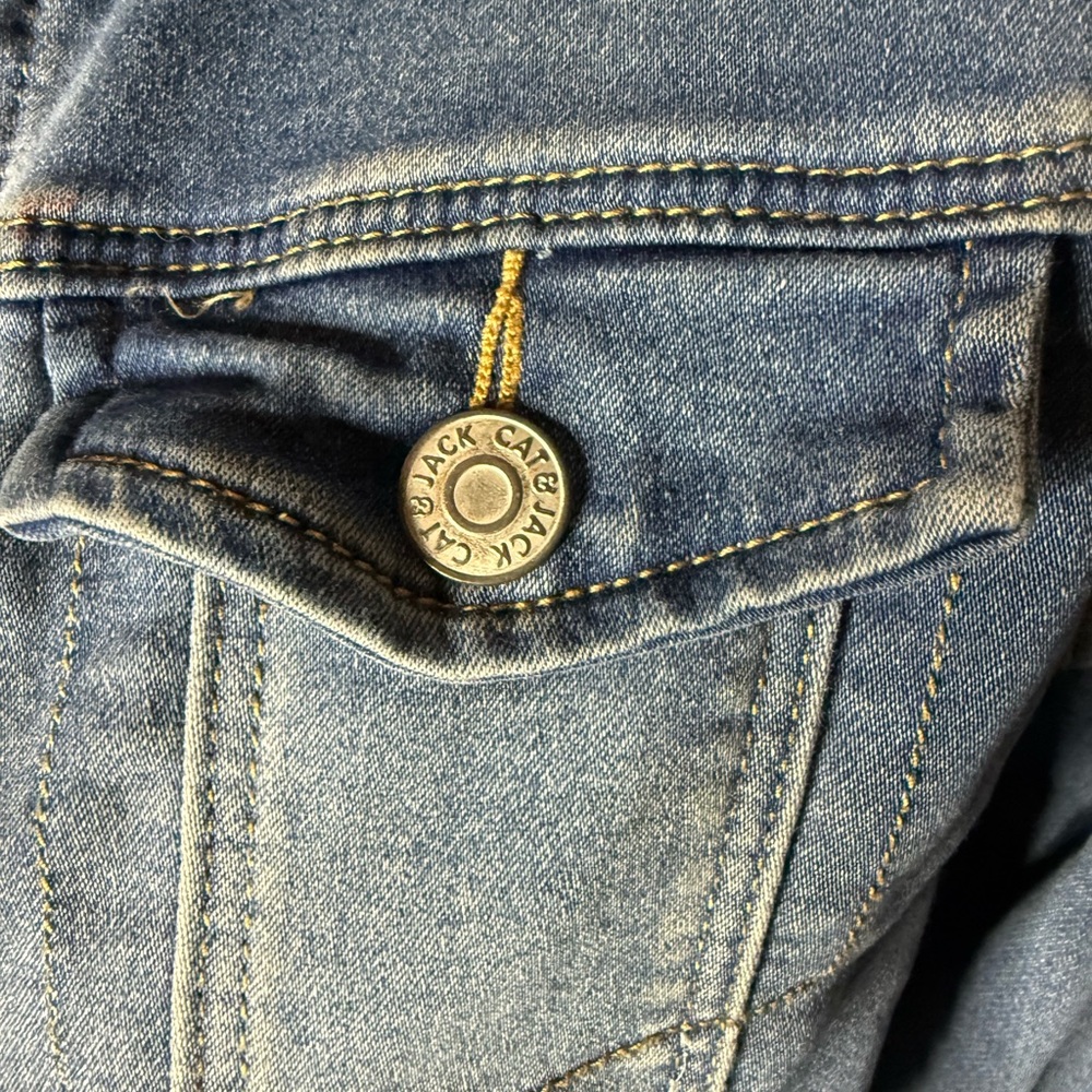 Cat & Jack Dark Blue Denim Jacket - Blue - Picture 6 of 6